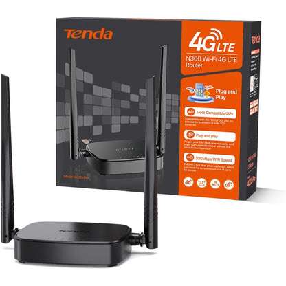 Router Wireless cu cartela SIM, 4G LTE, 300 Mbps 2, 4 GHz, 2 antene DBI, cu port WAN/LAN, mod router WAN/router 4G, Plug & Play, multifunctional
