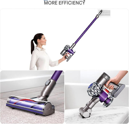 Acumulator 6000mAh pentru Dyson V6, cu display LCD, compatibil cu DC62, DC72, DC74, SV03, SV05 SV06 SV07 SV09 DC58 DC59 DC61 Absolute/Motorhead/Fluffy, cu filtru inclus