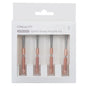 Set 4 duze Creality Unicorn pentru imprimanta 3D, debit mare pentru imprimare high-speed, 2 duze 0.4 mm, 1 duza 0.6 mm, 1 duza 0.8 mm, compatibil K1C si Ender 3 V3, din aliaj de cupru, otel calit si titan