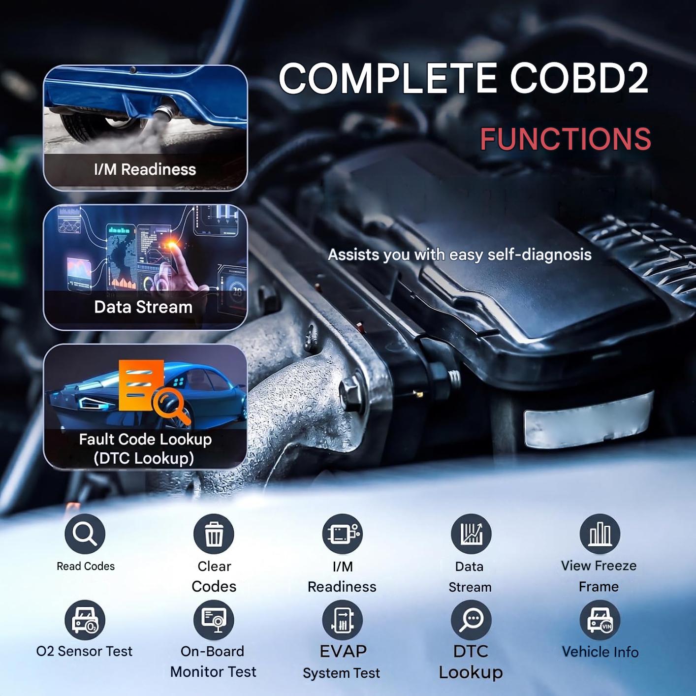 Tester diagnostic auto LAUNCH CRP123X Elite V3.0, scanner OBD2 profesional, Android 8.1, ecran tactil 5 inch, diagnosticare 4 sisteme ECU, 7 functii resetare service, EPB, DPF, BMS, SAS, ulei, citire VIN, WiFi