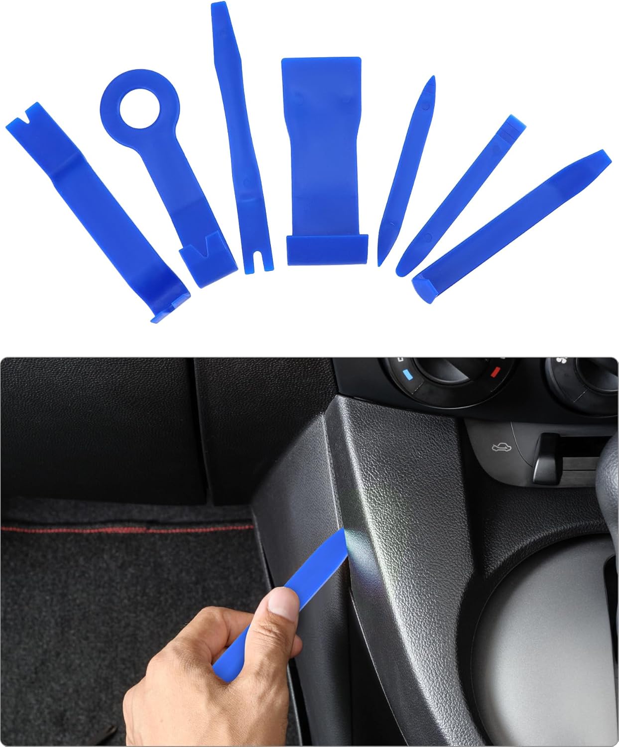 Kit de deblocare portiera auto 17 piese cu perne de aer, tije cu prelungire, scule demontare interior auto, profesionale, cu geanta de depozitare si transport