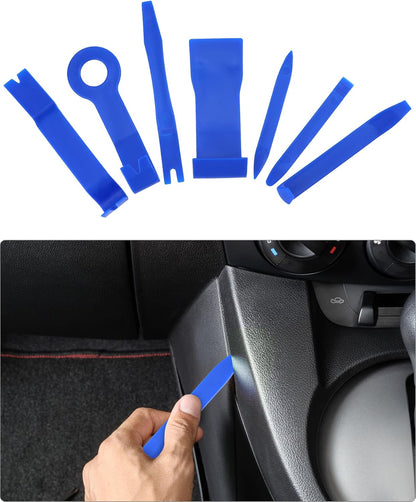 Kit de deblocare portiera auto 17 piese cu perne de aer, tije cu prelungire, scule demontare interior auto, profesionale, cu geanta de depozitare si transport