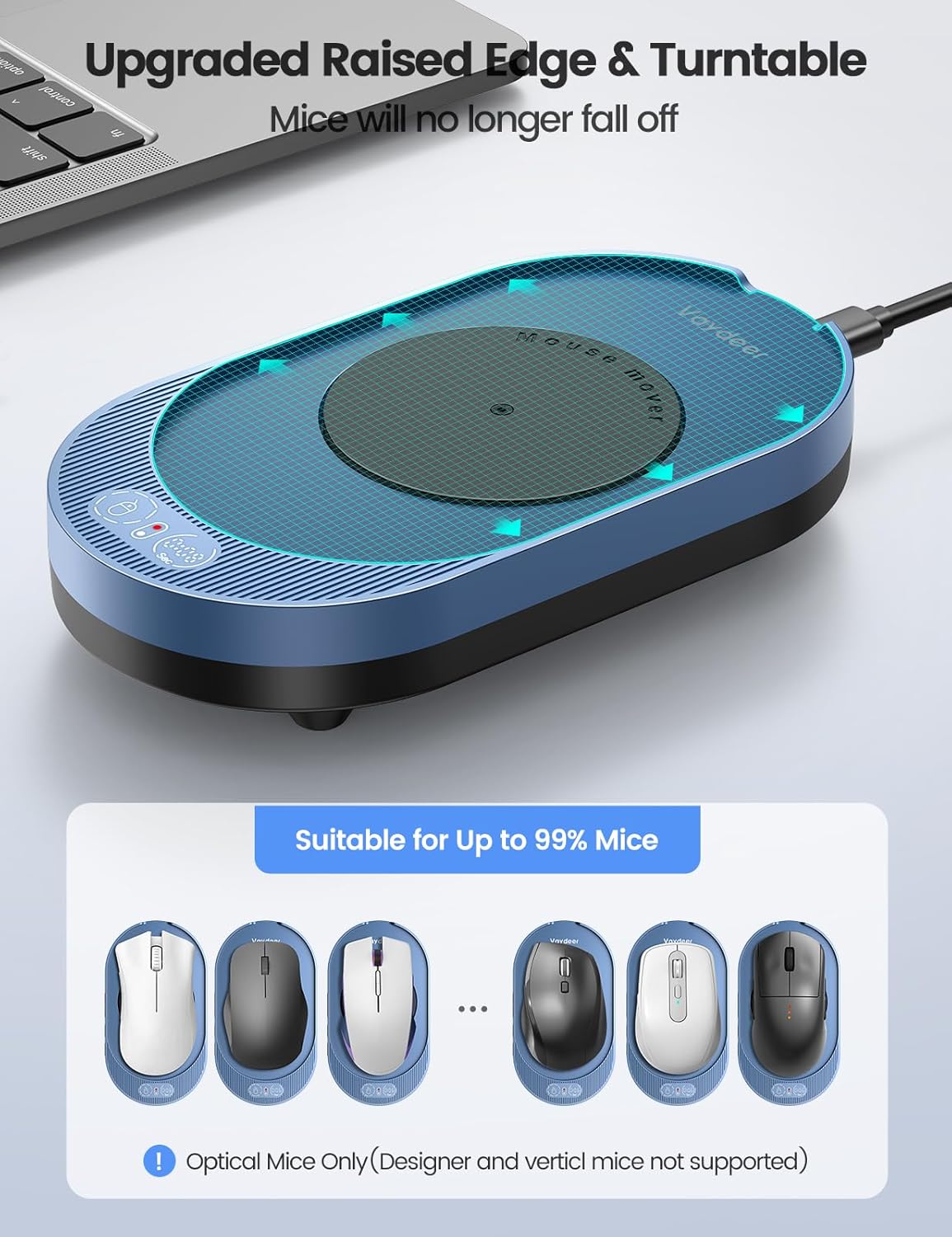 Mouse M4 Ultra cu control prin aplicatie, dispozitiv de miscare mouse, Plug and Play, afisaj LED, cu temporizator reglabil, nedetectabil, simuleaza miscarea cursorului