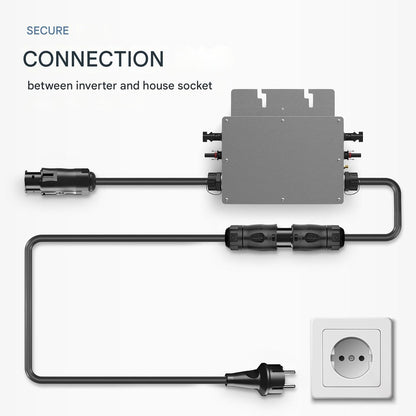 Cablu alimentare panouri fotovoltaice SEPO-LEITUNGEN BC01, Schuko (Tip F) la mufa BC01, 2 m, IP44/IP67, compatibil Deye, Envertech, TSUN, NEP, rezistent UV si temperaturi extreme