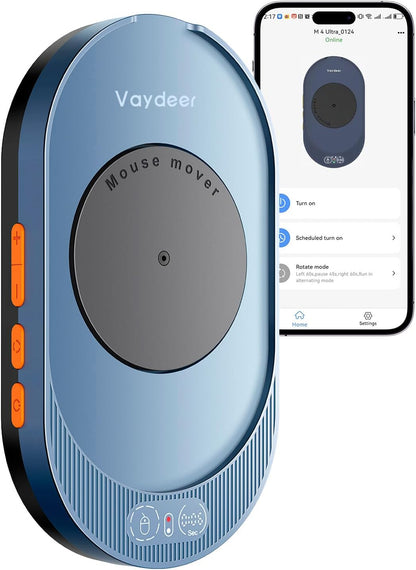 Mouse M4 Ultra cu control prin aplicatie, dispozitiv de miscare mouse, Plug and Play, afisaj LED, cu temporizator reglabil, nedetectabil, simuleaza miscarea cursorului