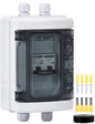 Set tablou de sigurante cu siguranta automata 120A DC 12V-400V sau AC 90V-400V, 2 poli, intrerupator solar automat pentru sistem fotovoltaic in carcasa impermeabila IP65