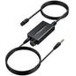 Convertor DAC audio digital la analog, 192kHz, cu cablu de 1 m si control volum, SPDIF Toslink la 3, 5 mm, plug and play, multifunctional
