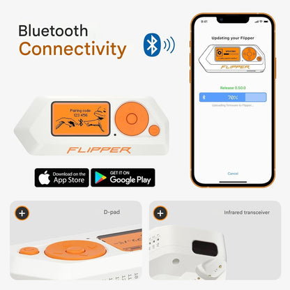 Dispozitiv multifunctional portabil Flipper Zero cu card de memorie de 64 GB si cititor de carduri USB