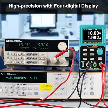 Sursa de alimentare de laborator 0-60 V, 0-5 A programabila, cu afisaj LED, interfata USB pentru control, ventilator racire, port incarcare 5V, functie protectie supracurent (OCP), protectie supratensiune (OVP), multifunctionala