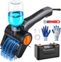 Perie electrica profesionala pentru curatat gratare 100W, 8000 RPM, curatare automata 360°, rezervor apa 300ml cu pulverizare, baterie 2600mAh 7.4V, 2 viteze, IPX8 waterproof, peri otel inoxidabil 304, incarcare USB-C, set complet cu accesorii si geanta