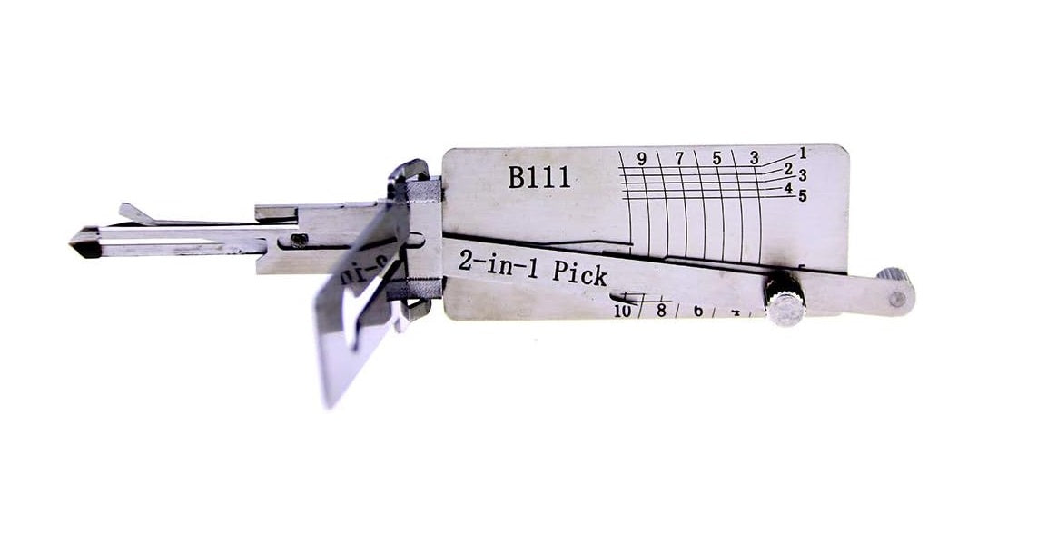 Instrument decoder B111 2 in 1, pentru deblocat/decodat yale autoturisme, profesional, multifunctional