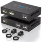 Extender VEDINDUST HDMI KVM prin Ethernet Cat5e/6/7 – 120 m (400 ft), Full HD 1080p60Hz, USB RJ45, USB KVM, suport iesire bucla, transmisie stabila
