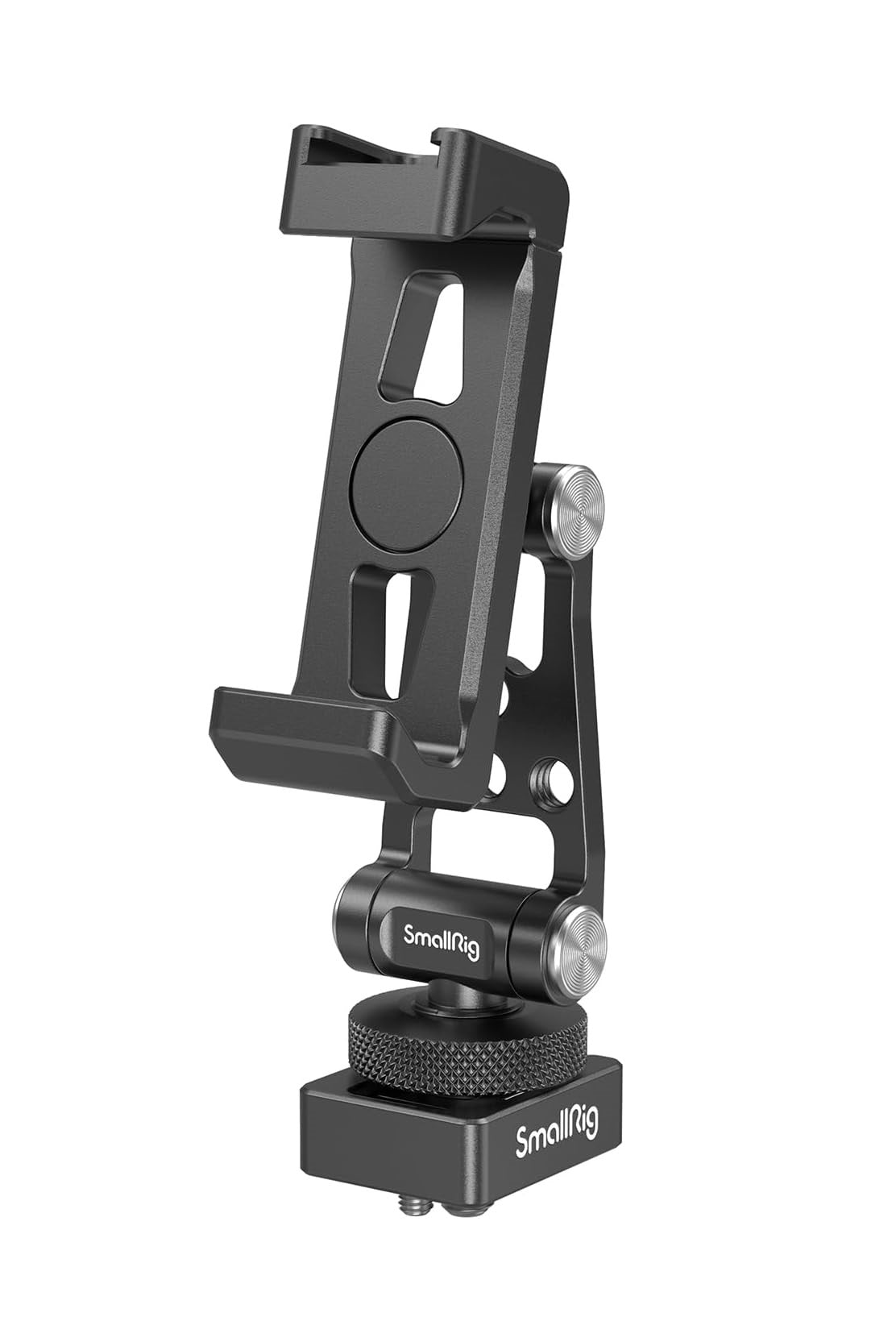 Suport telefon pentru sistem de stabilizare DJI RS, din metal, cu suport cold shoe si suruburi M4, reglabil, adaptor smartphone pana la 88 mm latime