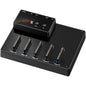 Statie andocare SATA HDD/SSD, USB 3.0, 5 sloturi, functie clonare, citire si scriere, protocol UASP, Plug and Play, pentru Hard Disk, compatibil Windows XP / Vista / 7 / 8 / 8 1/10, Linux & MacOS