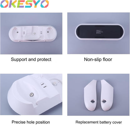 Statie de incarcare compatibila VR Meta Quest 3, pentru ochelari si controlere, cu lumini LED RGB, 2 acumulatori 1800 mAh si accesorii, alba