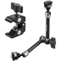 Set brat articulat de 11 inch Joint Magic Arm cu clema Super Clamp cu filet 1/4 Inch si 3/8 Inch, sarcina maxima 3 kg, pentru cage, monitor de camp, camera DSLR, ring light, lumina LED, multifunctionale
