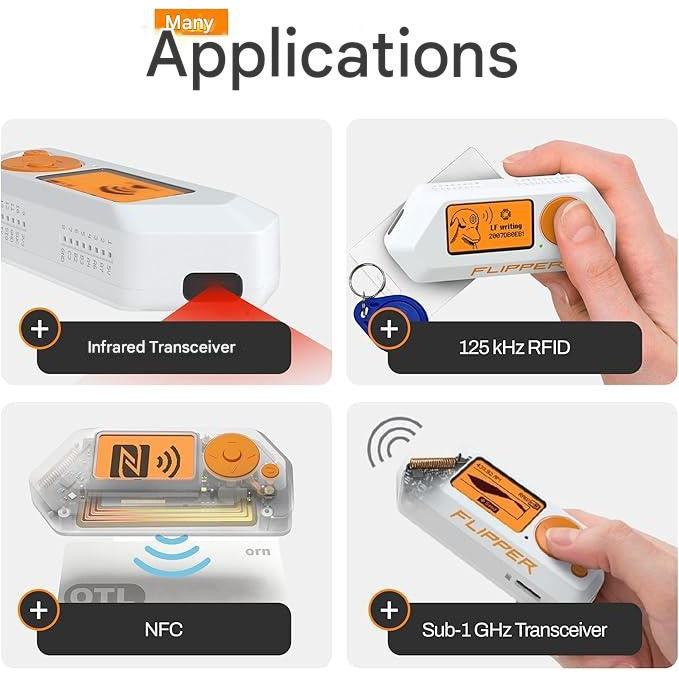 Dispozitiv multifunctional portabil Flipper Zero cu card de memorie de 64 GB si cititor de carduri USB