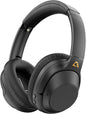Casti wireless Over the Ear Bluetooth, Noise Cancelling ANC, sunet Hi-Fi, microfon, timp redare pana la 75 ore, Bass Music, negru