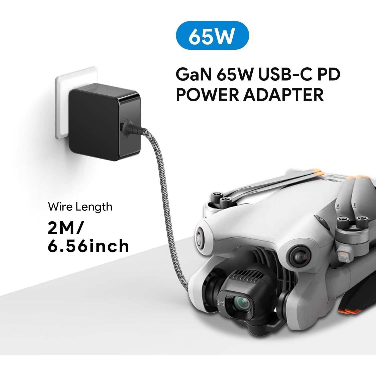 Incarcator 65W compatibil DJI, 5-20V, 3A, pentru DJI Mini 4 Pro, DJI Avata, Mini 3 Pro, Mavic 3 Pro, Mini 3/Mini 3 Pro, telecomanda RC, RC Pro, RC 2, ochelari DJI, hub incarcare DJI, controler DJI Motion si alte dispozitive