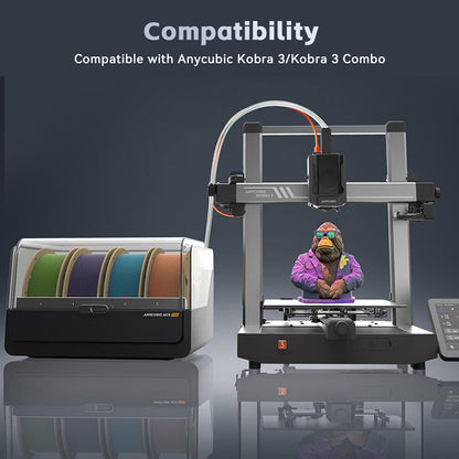 Cap de printare pentru imprimanta 3D Anycubic Kobra 3, hotend cu bloc incalzire si termistor ceramic 24V, husa din silicon, doar pentru cobra 3 si Kobra 3 Combo