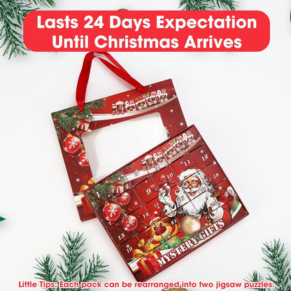 Calendar advent 2025 pentru fete – Calendar de Craciun cu 24 de zile, set bijuterii cu bratara si talismane, cadou de sarbatori, pentru copii cu varsta 6–12 Ani