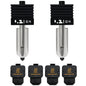 Set de 2 Hotend-uri pentru imprimante 3D Bambu Lab A1 / A1 Mini / H2D Combo, cu duza de 0.4 mm din otel calit, cu 2 sosete din silicon