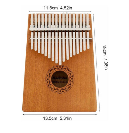 Kalimba , instrument Muzical cu 17 Note , KOA Wood , Maro Retro
