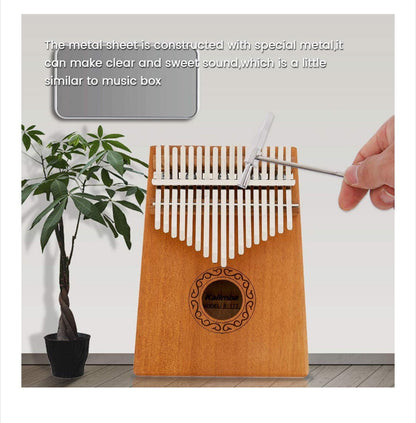 Kalimba , instrument Muzical cu 17 Note , KOA Wood , Maro Retro