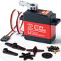 Servomotor RC 20 Kg, 4.8V - 6.8V, impermeabil, unghi operare 0°-270°, angrenaj metalic, pentru brat robot, barca RC, masina RC, model avion, model elicopter, cu cablu de 32 cm