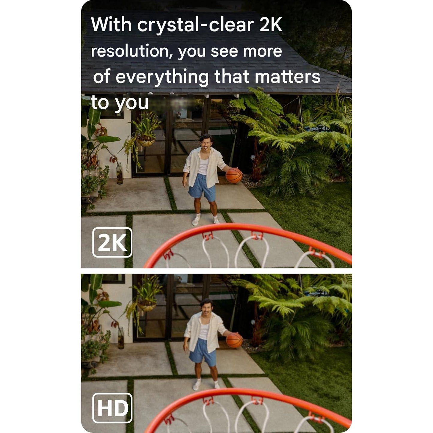 Camera de supraveghere Blink 2K+ de exterior, IP65, Wireless, generatie noua, rezolutie video 2K, audio bidirectional, zoom 4x, vizibilitate color in lumina slaba, modul de sincronizare inclus, alb