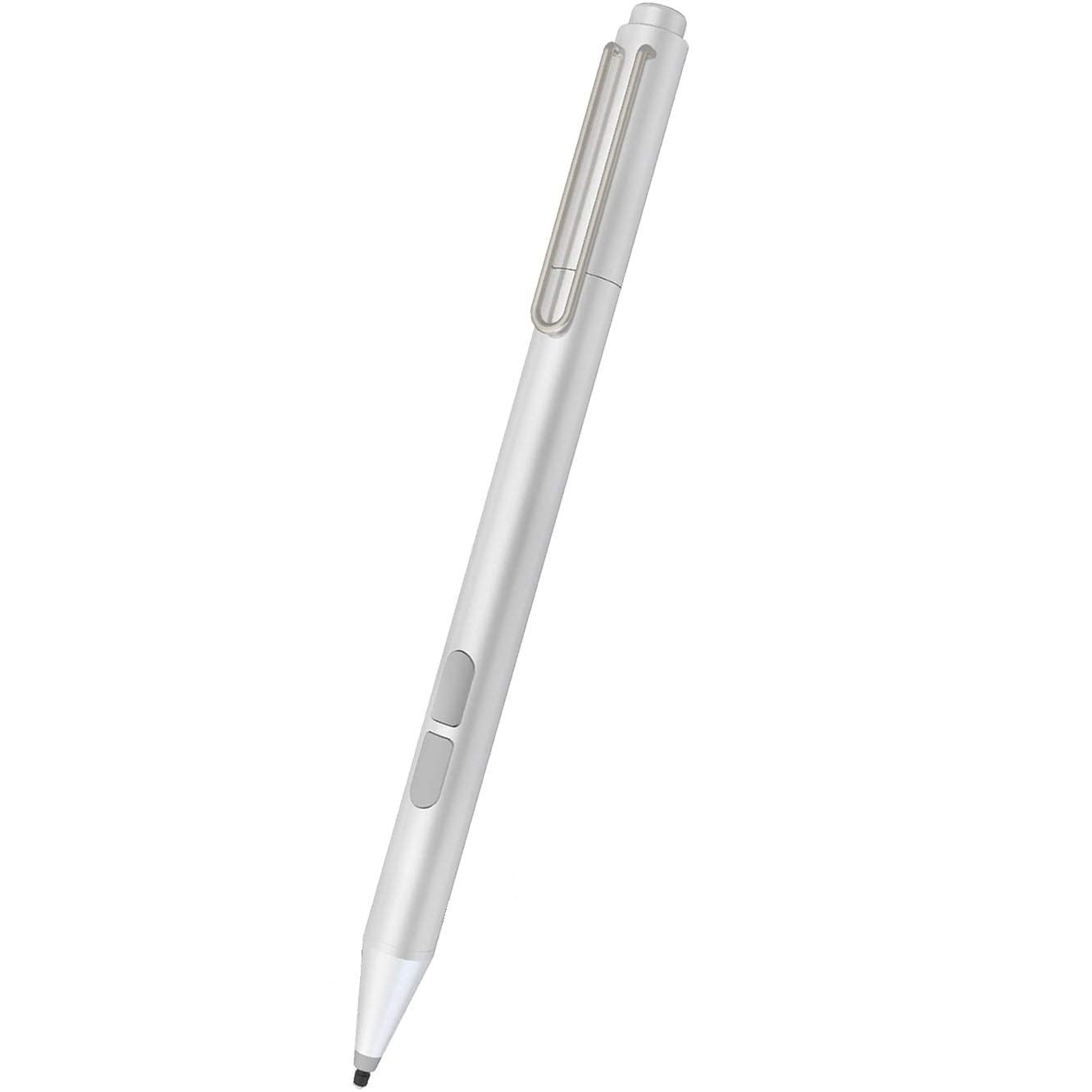 Pix Stylus pentru Microsoft Surface, 1024 puncte presiune, Respingere palma, Surface PRO / Go / Laptop / Book / Studio, alb