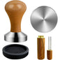 Set tamper cafea, accesorii espresso cu distribuitor cafea si baza tamper, maner detasabil, multifunctional