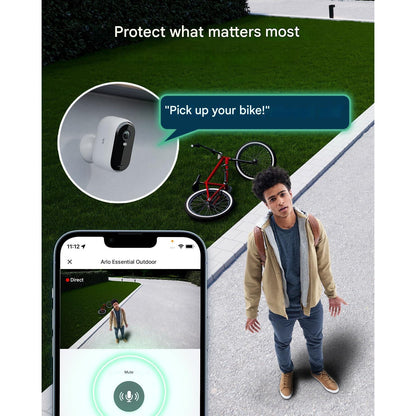 Camera de supraveghere Arlo Essential HD, set 3 bucati cu panouri solare, wireless, video 1080p, vedere nocturna, color cu lumina, senzor de miscare, alarma, audio bidirectional, compatibil Smart Home