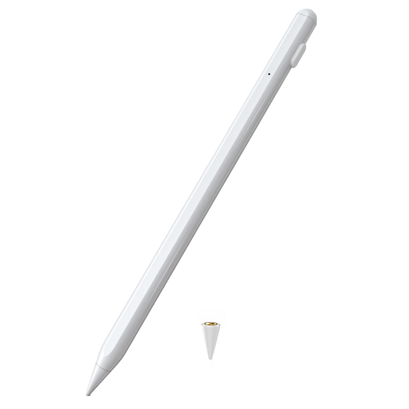 Stylus pen compatibil cu iPad Pro 11, 12, 9 inch, iPad 8, iPad Air 4, iPad Mini 5, iPad 6, 7 iPad Pro 2018-2021, respingere palma, atasare magnetica