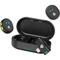 Set microfon lavaliera cu 2 microfoane mini si 1 receptor, wireless, Plug and Play, audio HiFi 48 kHz 24 biti, distanta transmisie 200 m, USB-C, mufa Lightning si USB-A, pentru telefon, tableta, laptop, compatibil Android si iOS