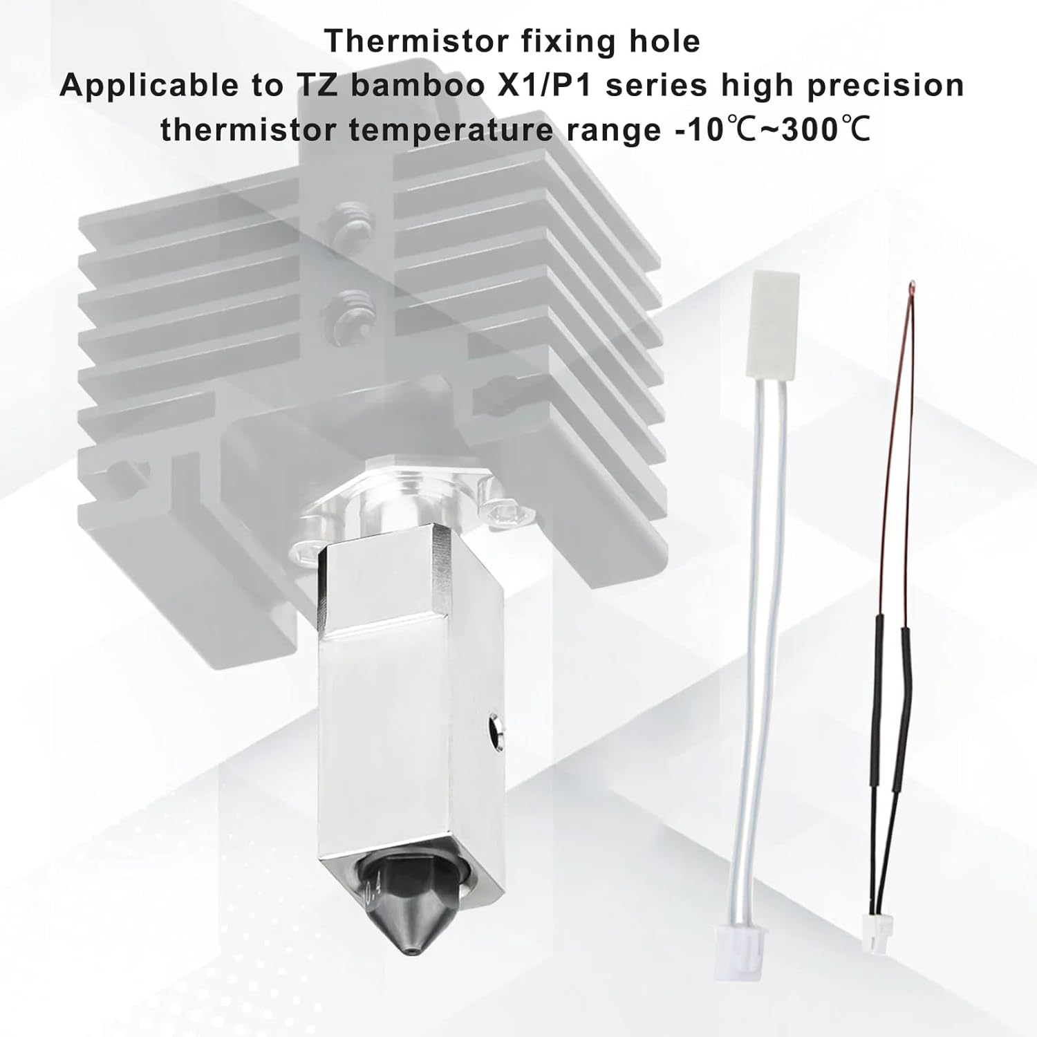 Set 2 incalzitoare ceramice 24V 48W pentru imprimanta 3D Bambu Lab X1 / X1C si 2 termistori temperatura