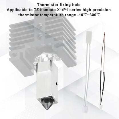 Set 2 incalzitoare ceramice 24V 48W pentru imprimanta 3D Bambu Lab X1 / X1C si 2 termistori temperatura