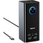 Statie de andocare MOKiN 17 in 1, extindere la 3 monitoare, 3×HDMI 4K, 2xDisplayPort, USB-A/C 10G, Ethernet Gigabit, PD 100W, audio, SD/TF, 1xAUX, pentru Windows/macOS/Linux