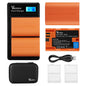 Set 2 Acumulatori LP-E6 LP-E6N + Incarcator , Vemico 2040 mAh , pentru Canon EOS 7D Mark II , 5D Mark IV , 5D Mark III , 70D , 5DS , 5DS R , 5D Mark II , 6D , 7D , 80D , 60D