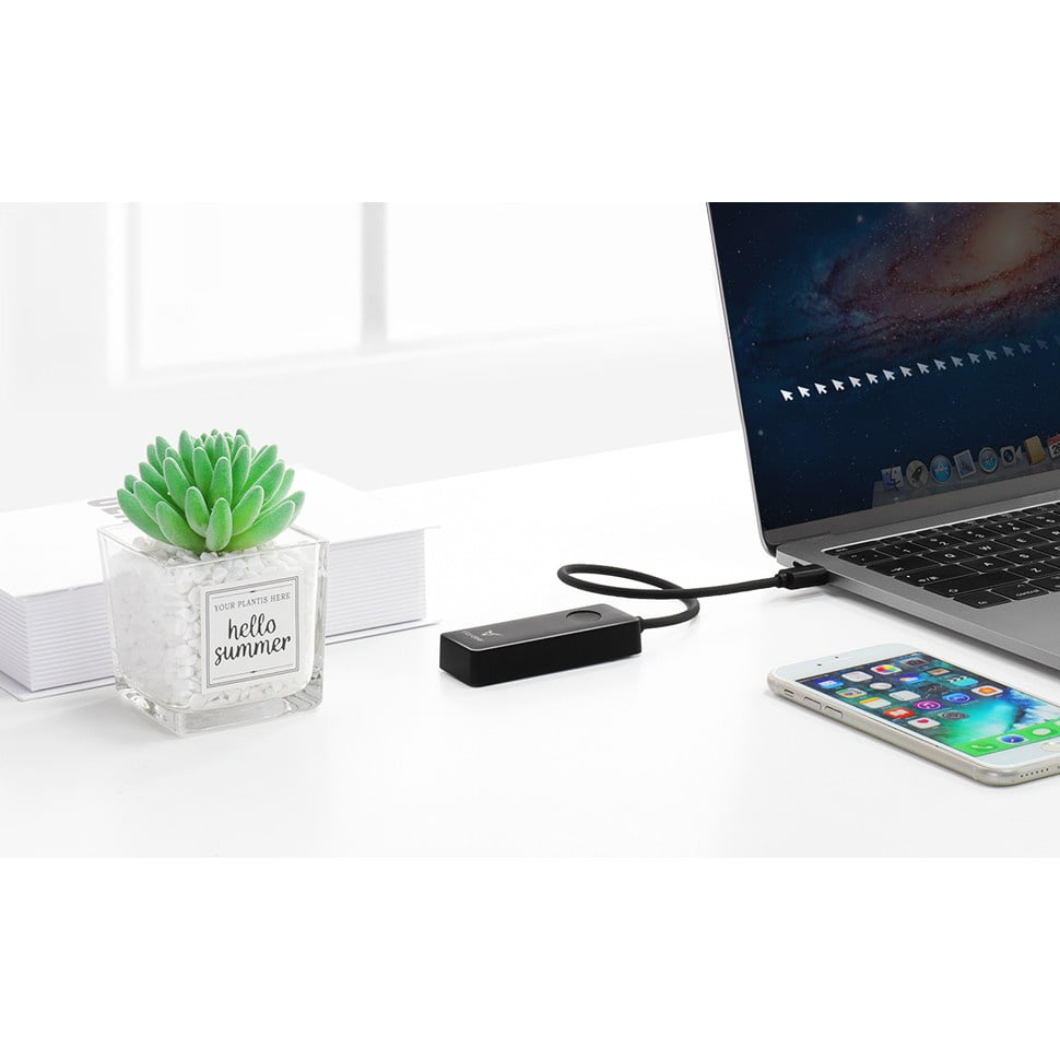 Mouse Jiggler , Vaydeer, Plug and Play USB, cu buton pornire oprire, simuleaza miscarea mouse-ului, negru