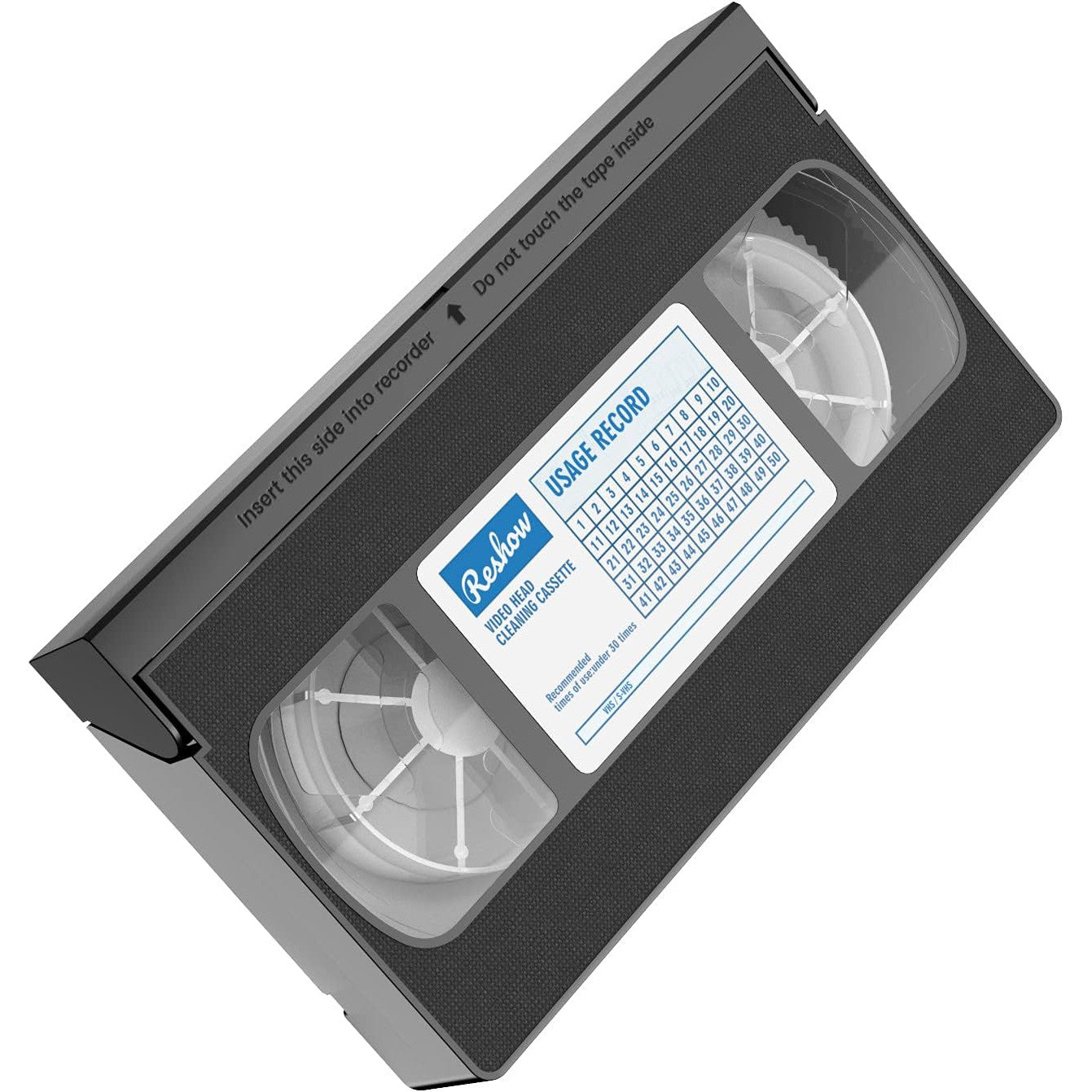 Caseta de curatare VCR / VHS, dispozitiv stergere cap player video VHS / VCR, tehnologie uscata, fara lichid