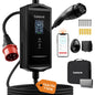Statie de incarcare portabila EV Tomons 11kW (Mobile Wallbox), Type 2 7m, 400V trifazic 6-16A reglabil, aplicatie Bluetooth, ecran LCD 2.4”, IP65, timer, compatibil Tesla Model 3/Y, VW ID.3/4/5/7