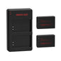 Set de 2 acumulatori LP-E12 1200 mAh si incarcator dublu pentru Canon EOS M, EOS M2, EOS M10, EOS 100D Rebel SL1, EOS M50, EOS M100, EOS M200, SX70 HS