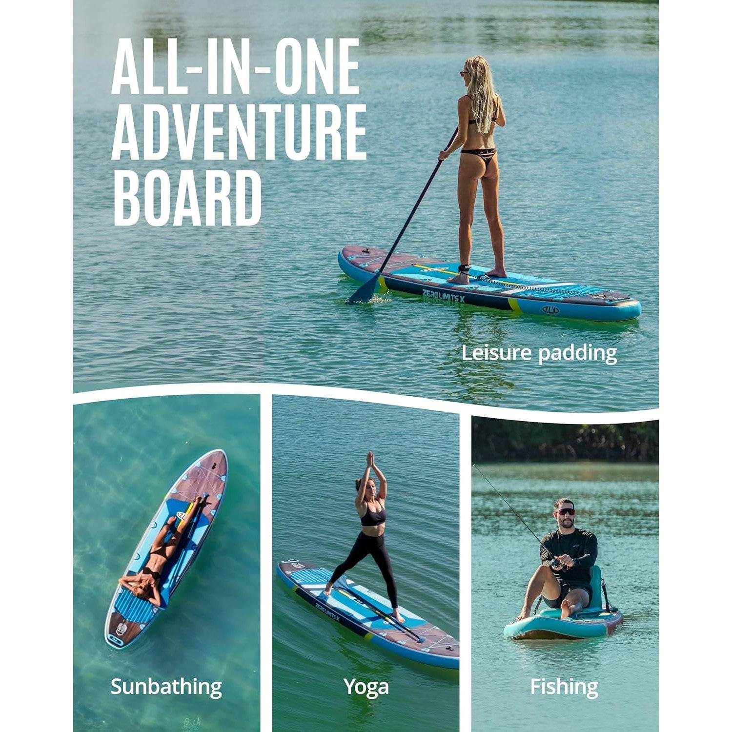 Set placa gonflabila SUP, Stand Up PaddleBoard 350 x 89 x 15 cm, placa surf cu scaun caiac si vasla, gonflabila, cu geanta de depozitare si transport