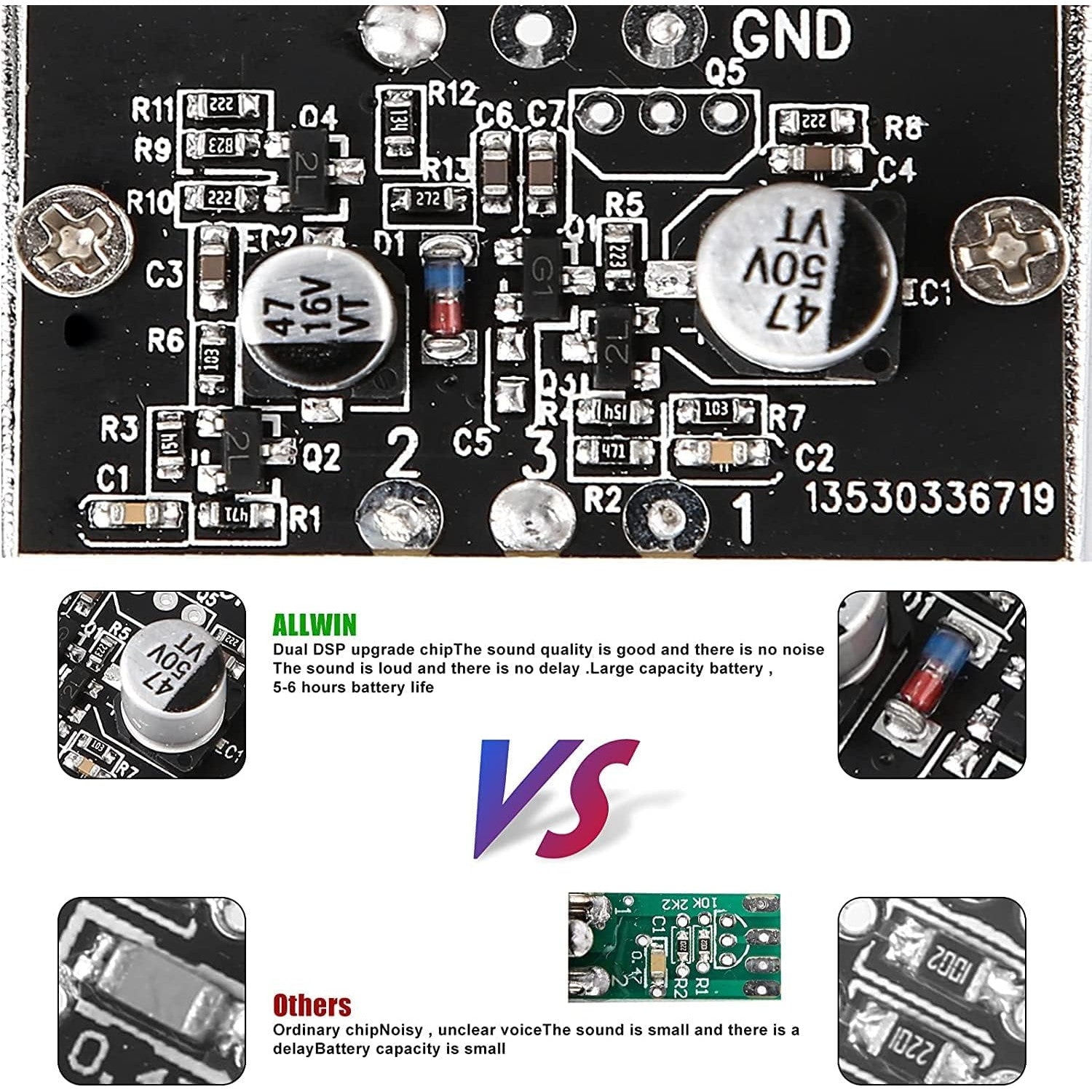 Set microfon podcast ALLWIN cu condensator cardioid BM‑800 si mixer audio USB F988, placa de sunet DSP Dual, suport reglabil si filtru Pop, pentru Streaming, Podcasting si inregistrare PC, Laptop, telefon, tableta