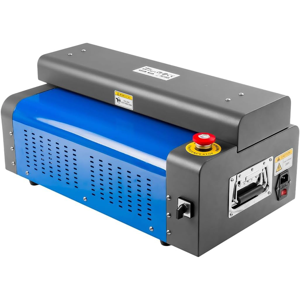 Masina de taiat carton, latime carton 325 mm, grosime 10 mm, 250 W, 3 m/min, tocator carton si carton ondulat, ambalaje reciclabile, carcasa metalica, Bublaki BM-CM70, gri-albastru