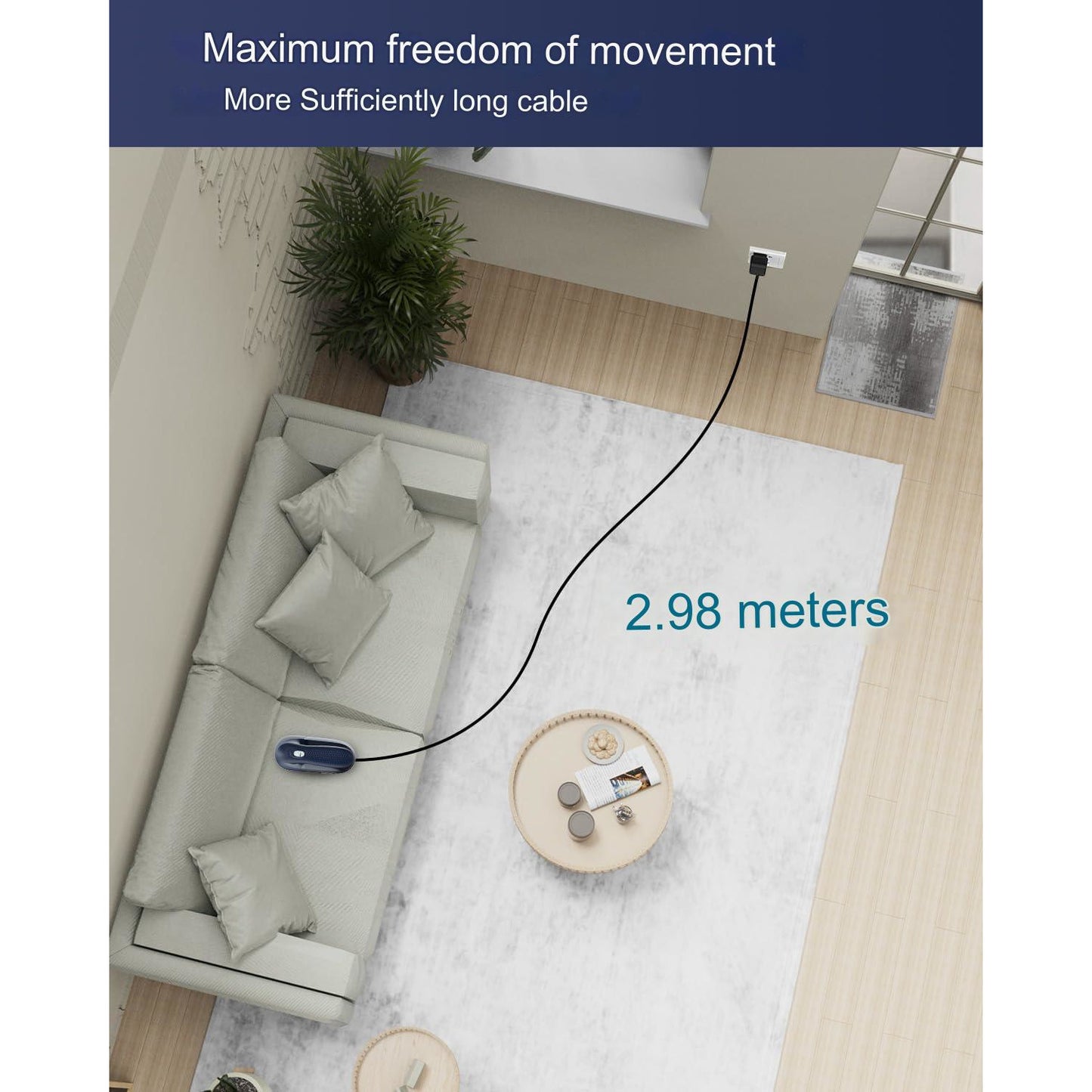 Aparat de curatat scame Beautural Lint, rotire a lamei de pana la 9000 rotatii/min, cutit cu 6 lame, 2 viteze, perie de curatare, recipient transparent, Albastru