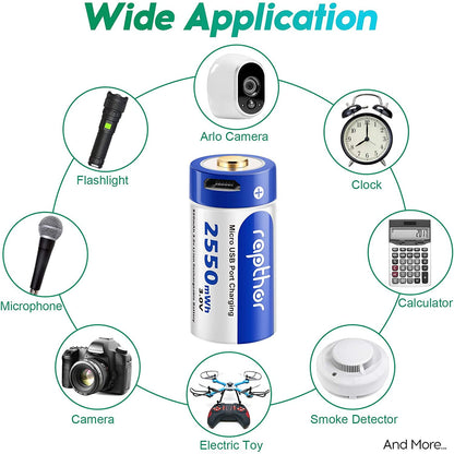 Set de 4 acumulatori 850 mAh, inlocuiesc CR123A, 123, 123A, BR2/3A, CR123, CR123R, CR17345, DL123A, EL123AP, K123, K123A, K123LA, L123A, SF123A, VL123A, 5018LC, cu port USB si LED indicator