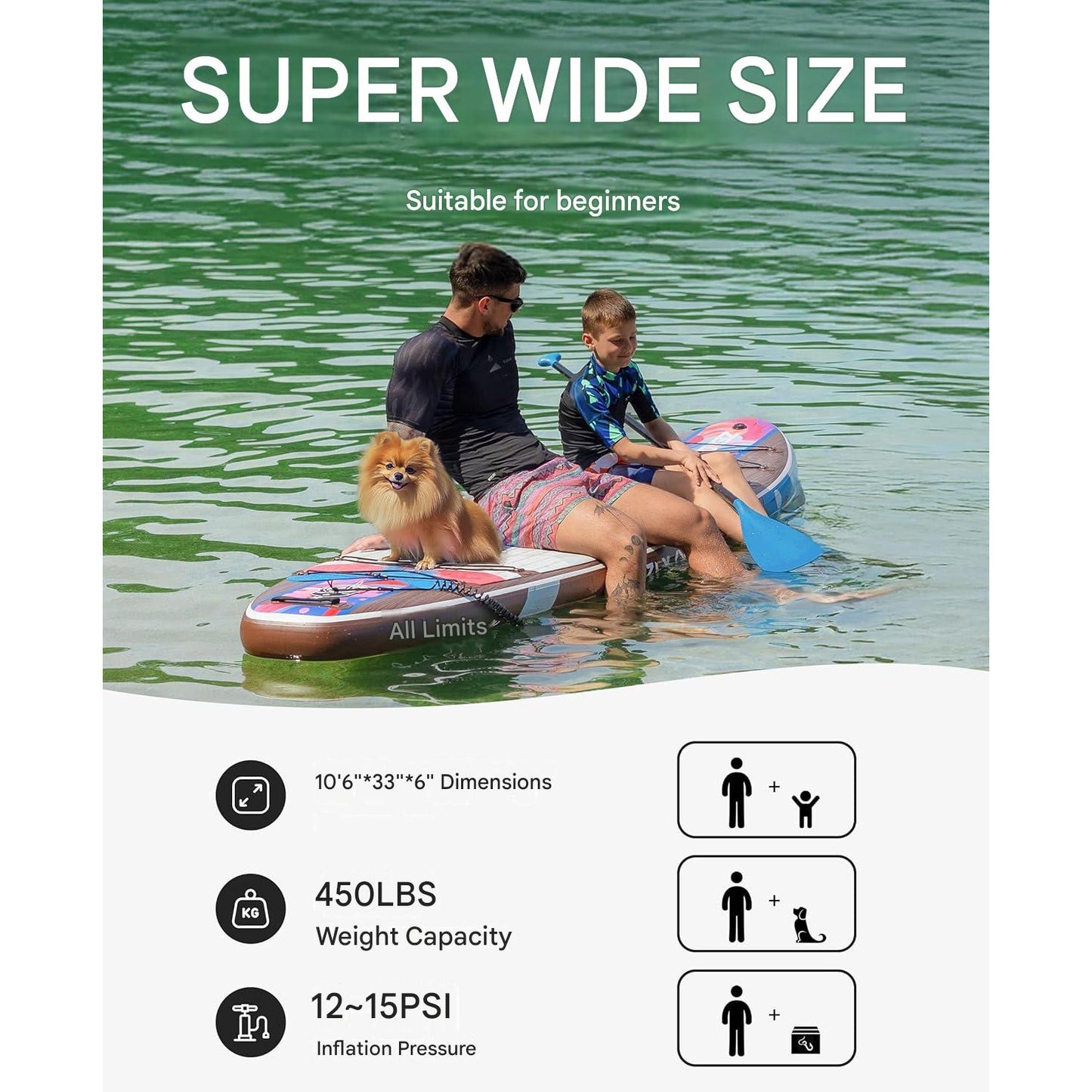 Placa Stand Up Paddle gonflabila ZLX 320 × 83 × 15 cm, set SUP complet pentru surf, caiac si agrement, cu scaun caiac, vasla reglabila si pompa, capacitate 200 kg, platforma EVA antiderapanta, pentru adulti si incepatori