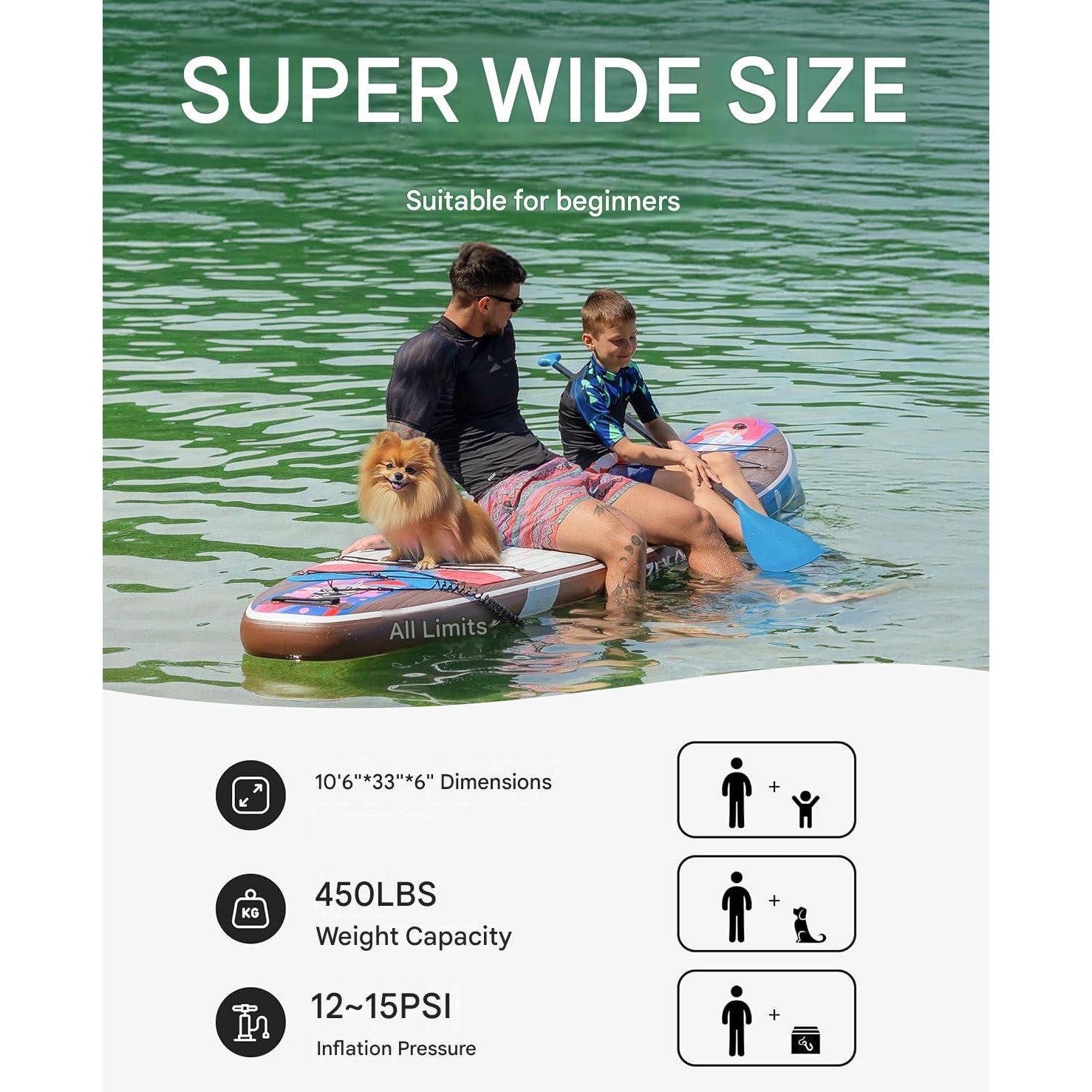 Placa Stand Up Paddle gonflabila ZLX 320 × 83 × 15 cm, set SUP complet pentru surf, caiac si agrement, cu scaun caiac, vasla reglabila si pompa, capacitate 200 kg, platforma EVA antiderapanta, pentru adulti si incepatori